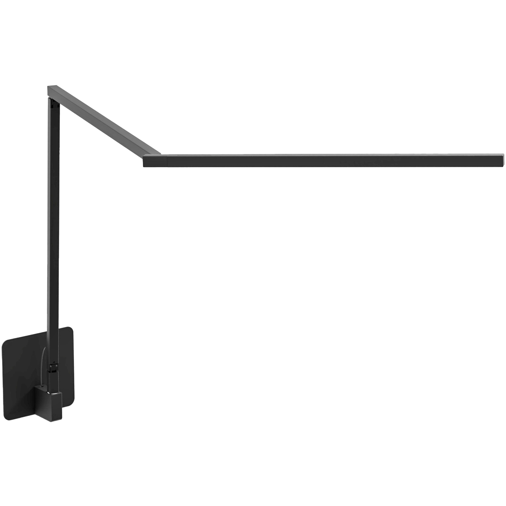Z-Bar Gen 4 Wall Mount Desk Lamp Wall Light in Matte Black, Hardwire
